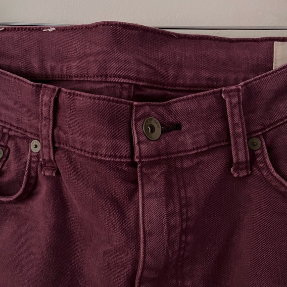 Rag & Bone Fit 2 Slim Dark Red Men Jeans - Picture 9 of 13
